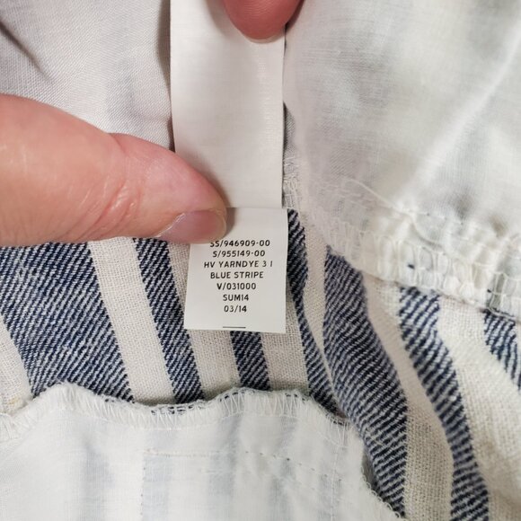 Gap Striped Linen/Cotton Women's Shorts size 6 - Picture 8 of 12